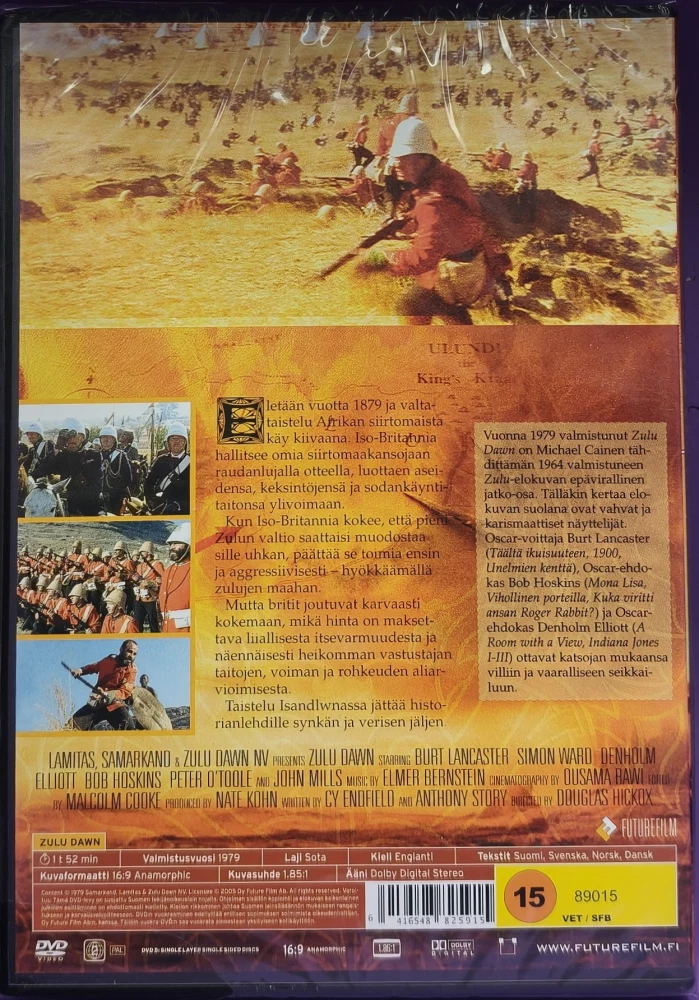 UUSI (DVD) Burt Lancaster: Zulu Dawn - Taistelu aamunkoitteessa (1979