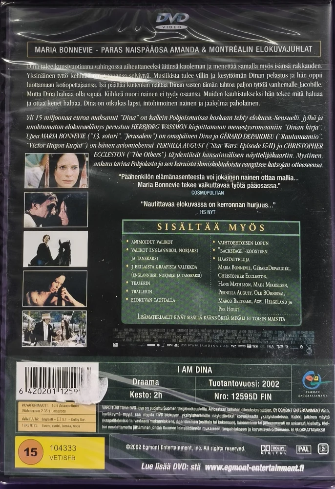 UUSI (DVD) Dina - I Am Dina (2002) EGMONT