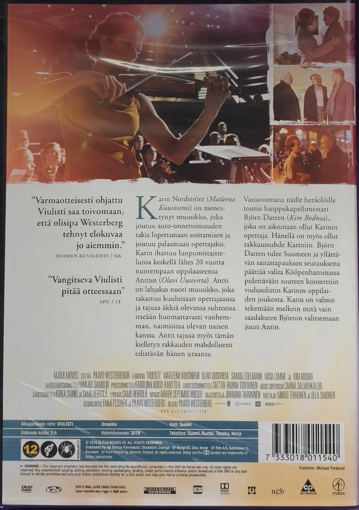 UUSI (DVD) Viulisti (2018) Matleena Kuusniemi