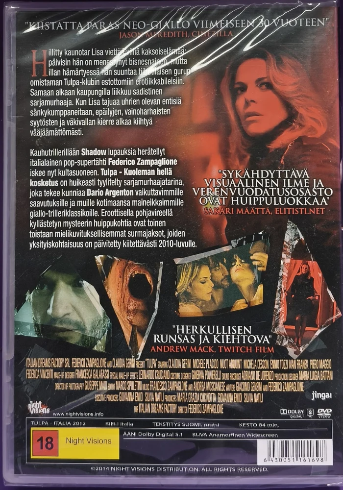 UUSI (DVD) Tulpa - kuoleman hellä kosketus (2012)