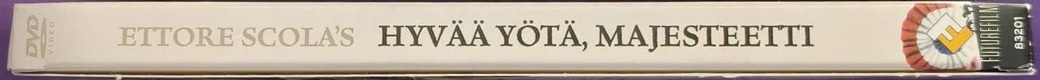 DVD) Ettore Scola: Hyvää yötä, majesteetti (1982) SUOMIKANNET