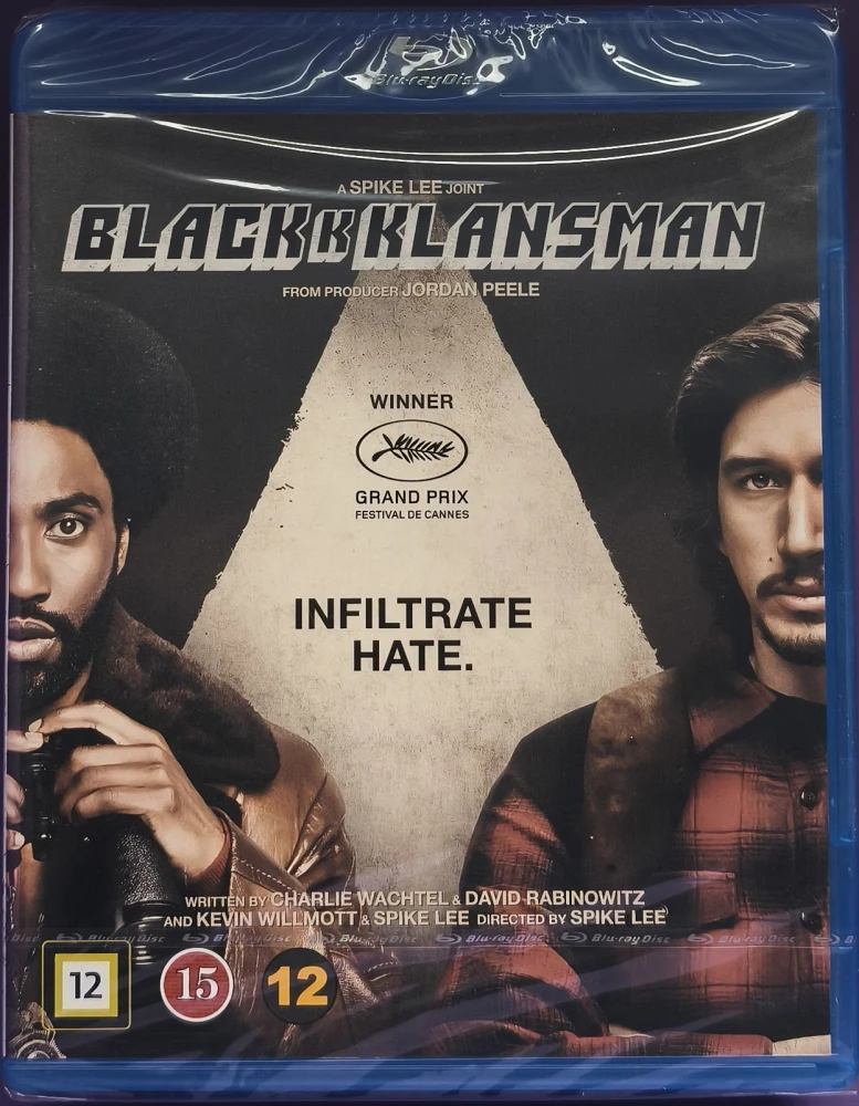 UUSI (BLU-RAY) BlackkKlansman (2018) Jasper Pääkkönen