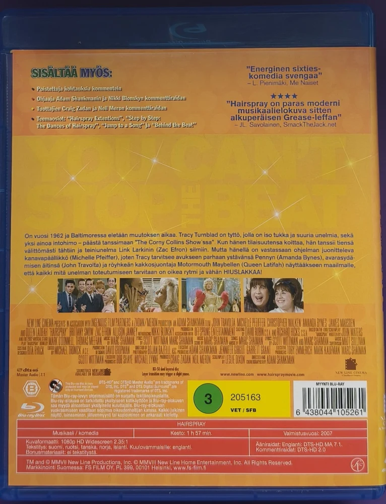 BLU-RAY) Hairspray (2007) SUOMIKANNET
