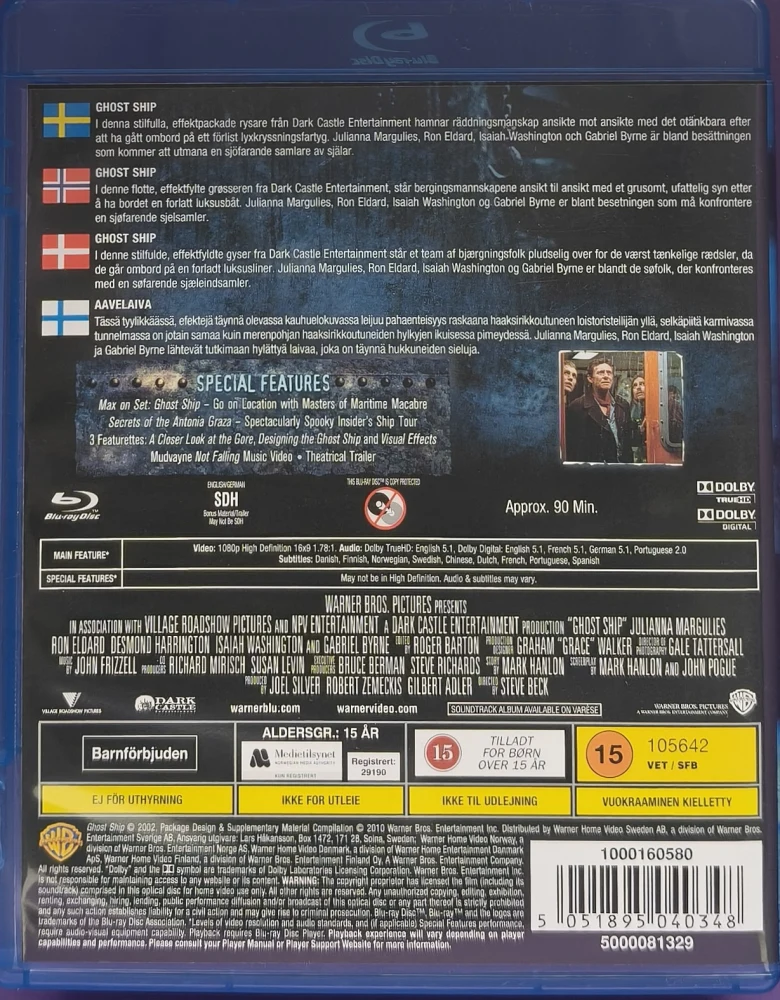BLU-RAY) Ghost Ship - Aavelaiva (2002)