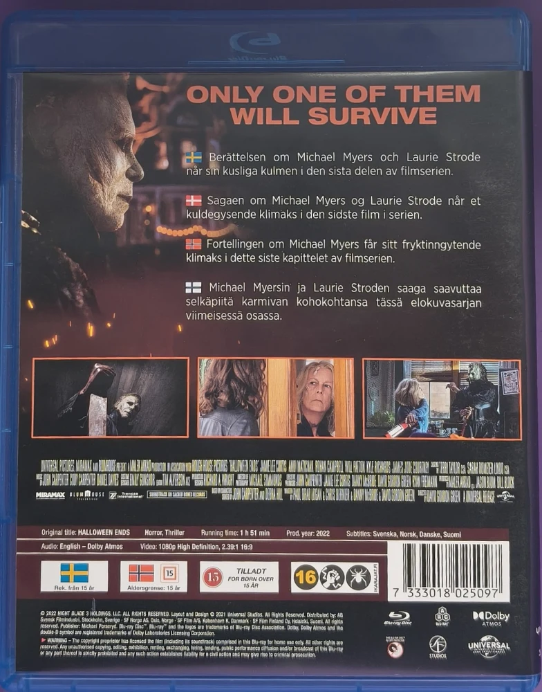 BLU-RAY) Halloween Ends (2022)