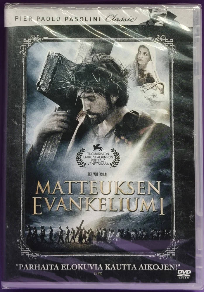 UUSI (DVD) Pier Paolo Pasolini: Matteuksen Evankeliumi (1965)