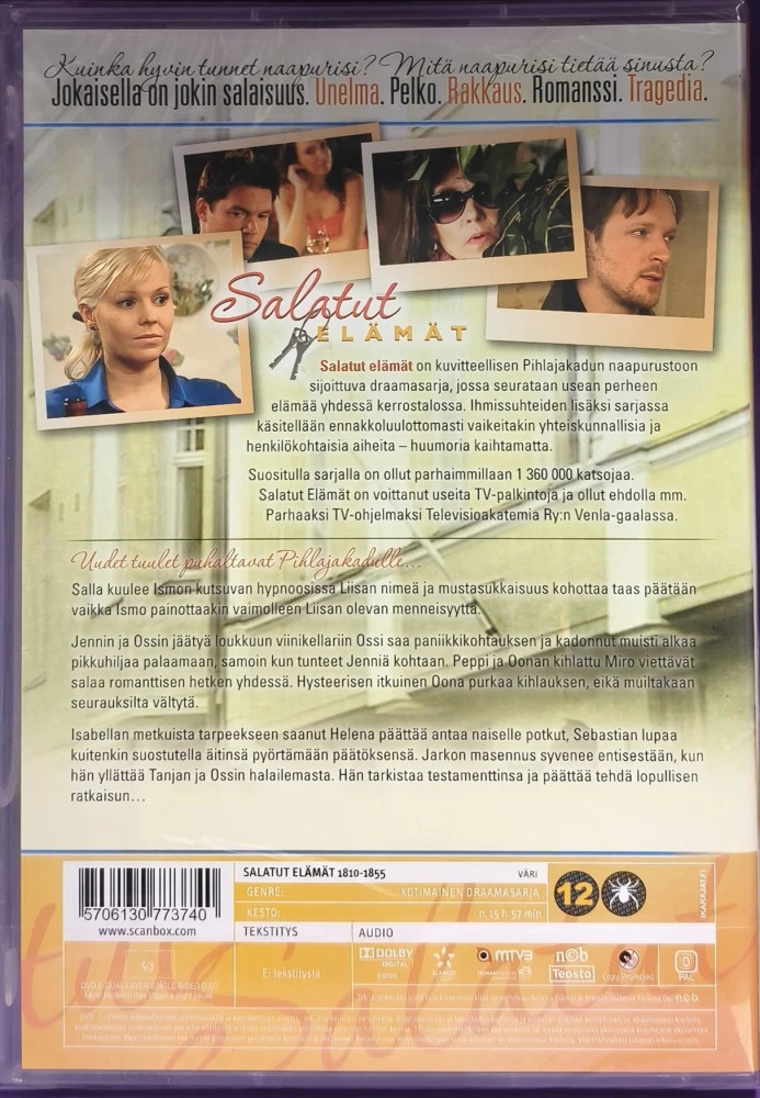 UUSI (4 DVD) Salatut elämät : jaksot 1810-1855