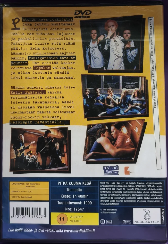 UUSI (DVD) Pitkä Kuuma Kesä (1999)