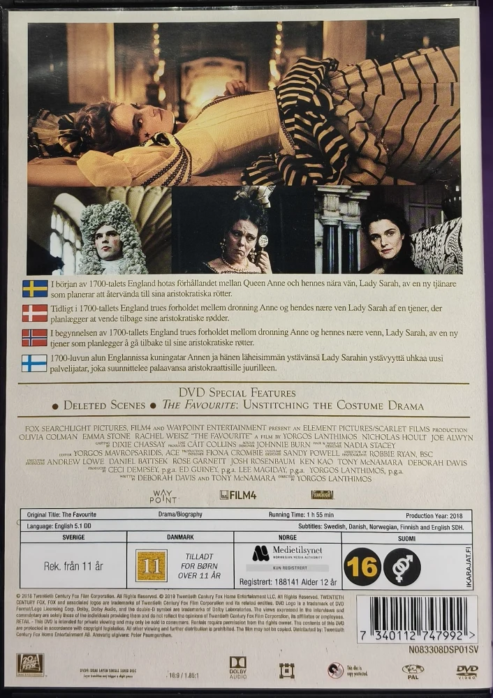 DVD) Emma Stone: The Favourite (2018)