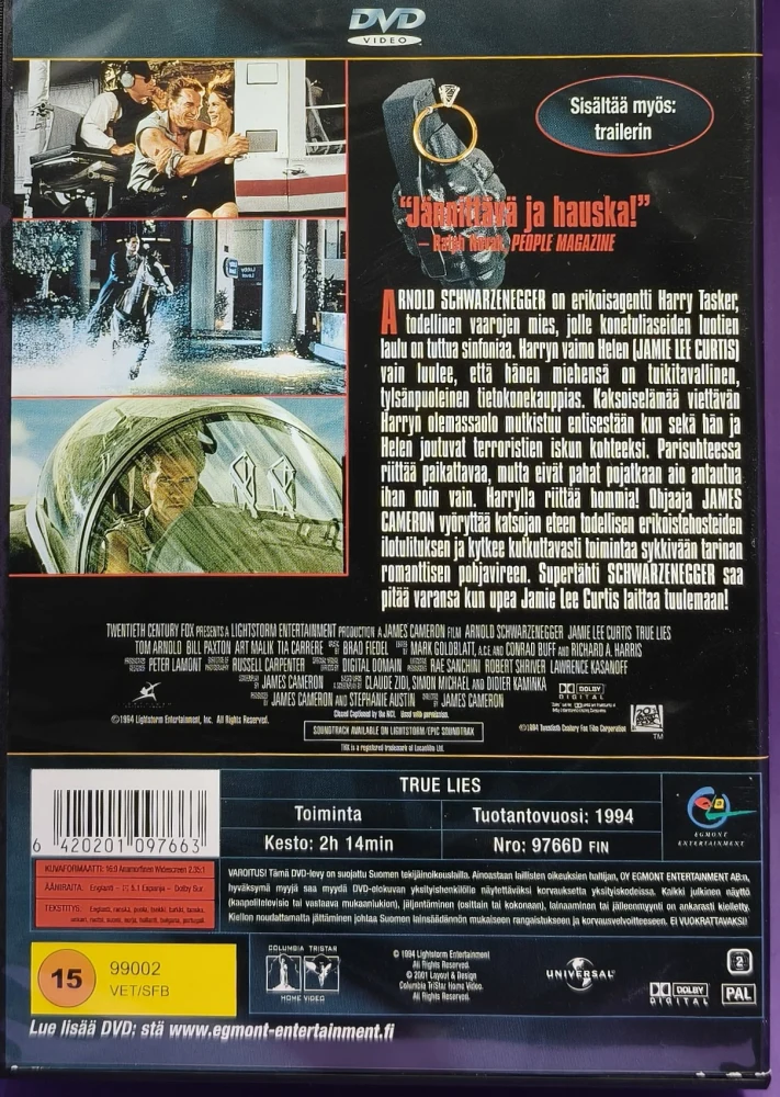 DVD) Tosi valheita - True Lies (1994) EGMONT