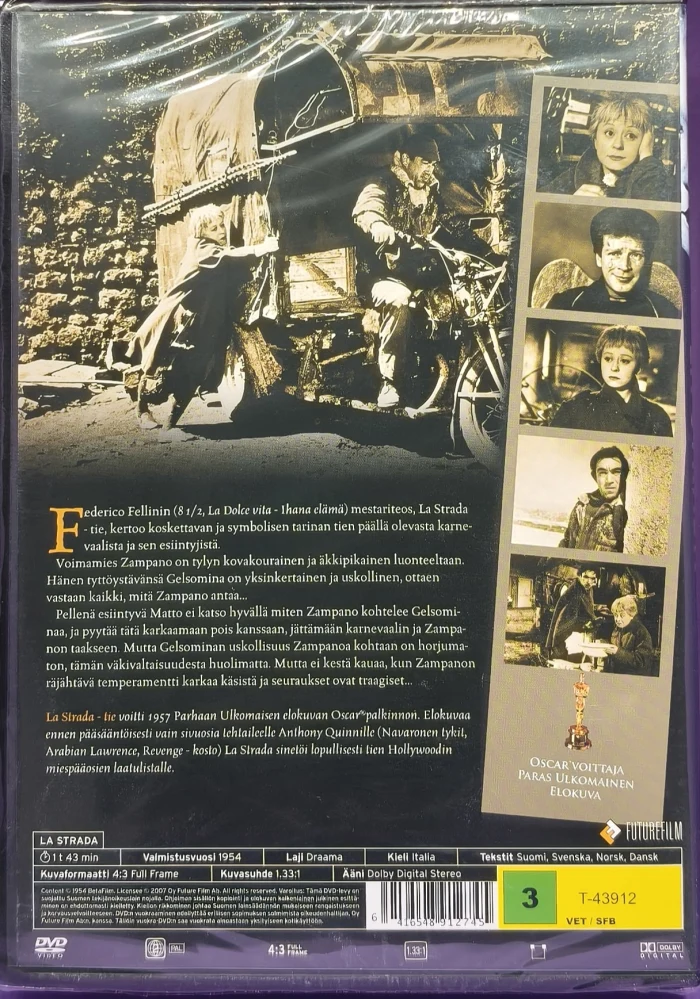 UUSI (DVD) Federico Fellini: La strada - Tie (1955) SUOMIKANNET