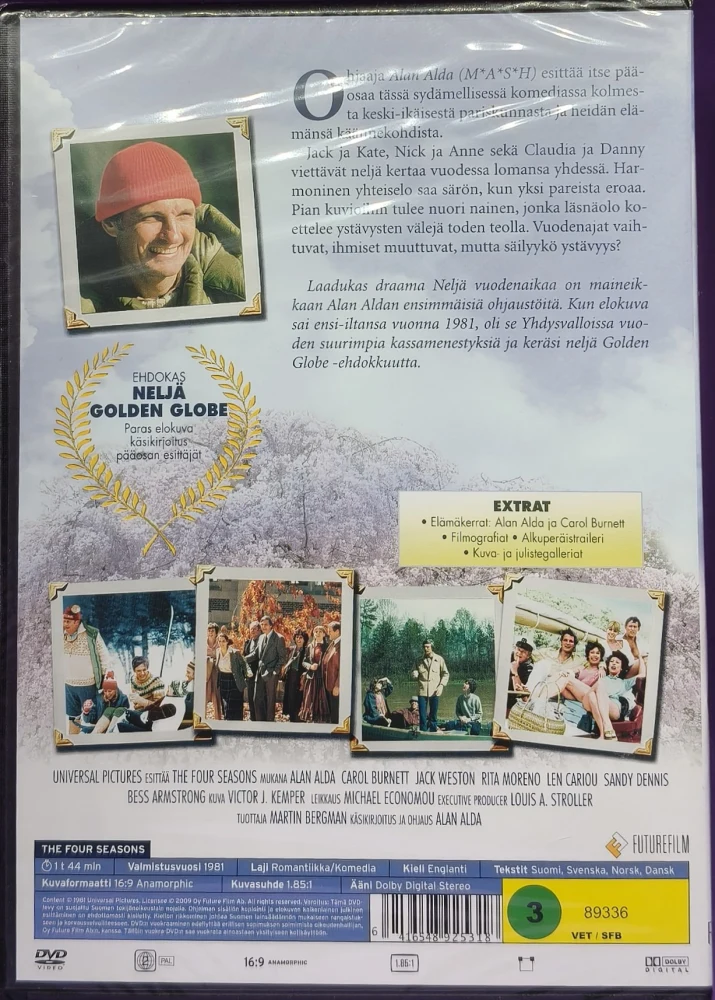 UUSI (DVD) Carol Burnett, Alan Alda: Neljä vuodenaikaa (1981)