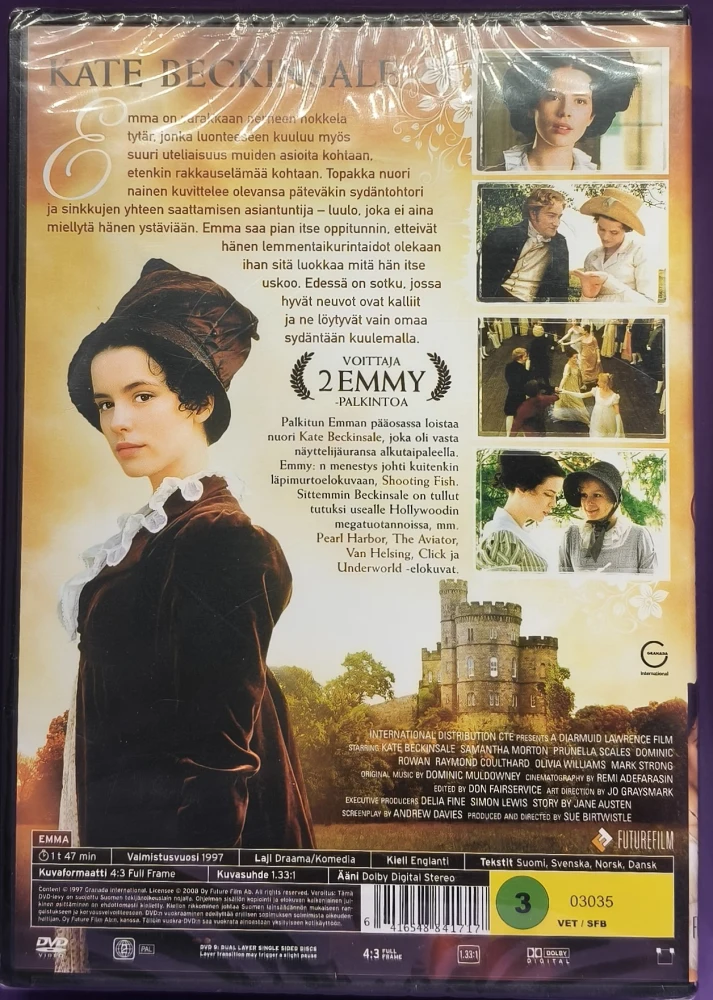 UUSI (DVD) Jane Austen: Emma (Kate Beckinsale) 1997