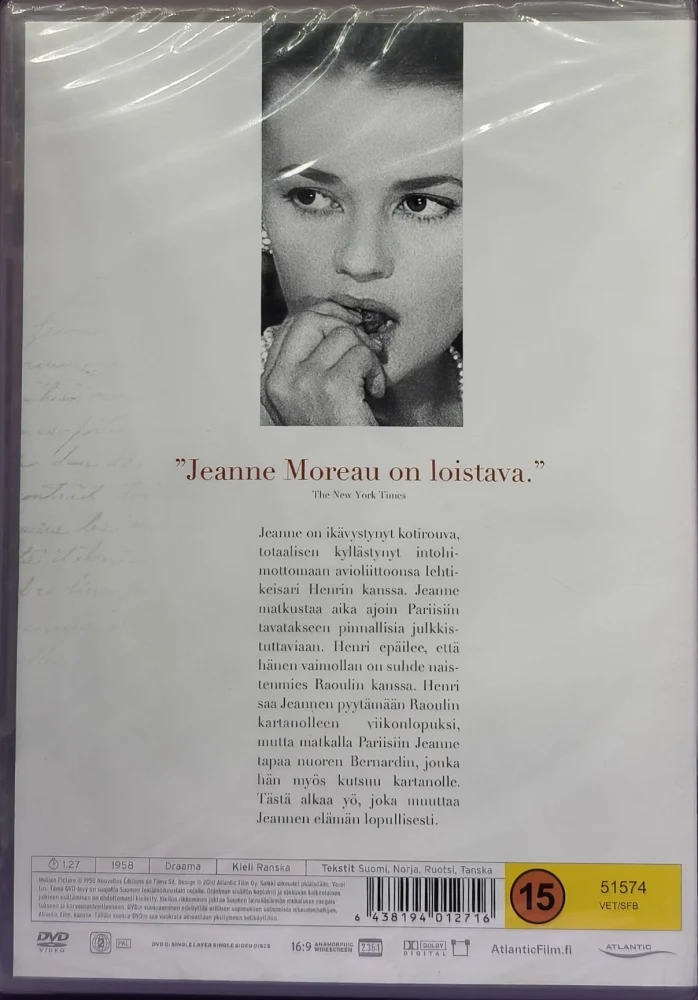 UUSI (DVD) Louis Malle: Yö Kuuluu Rakkaudelle (1958)