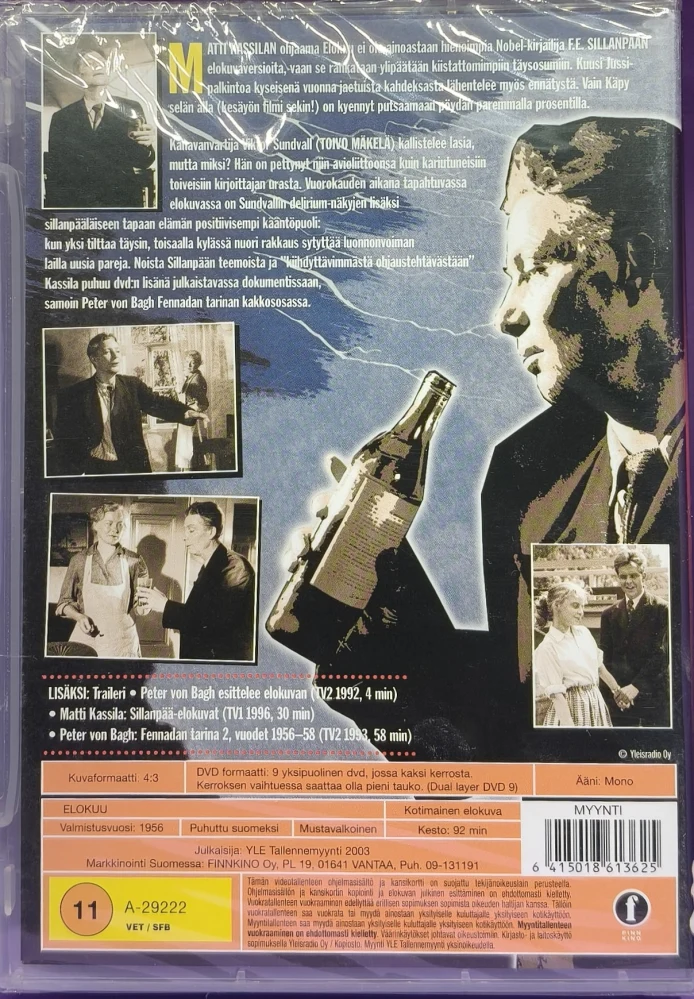 UUSI (DVD) Matti Kassila: ELOKUU (1956)