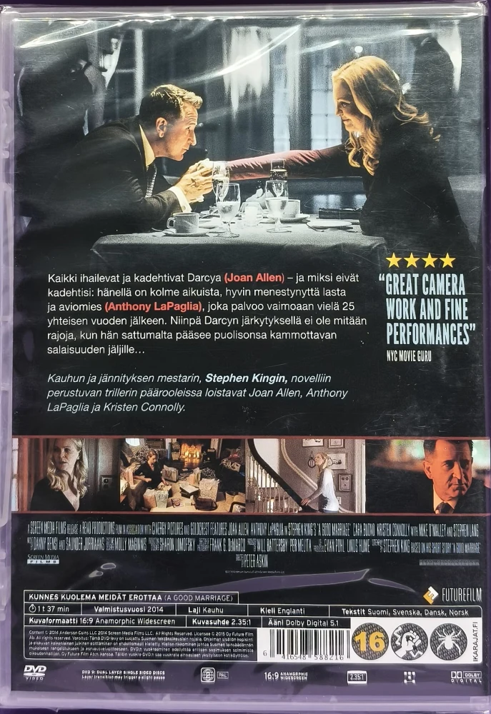 UUSI (DVD) Stephen King: Kunnes kuolema meidät erottaa (2014)