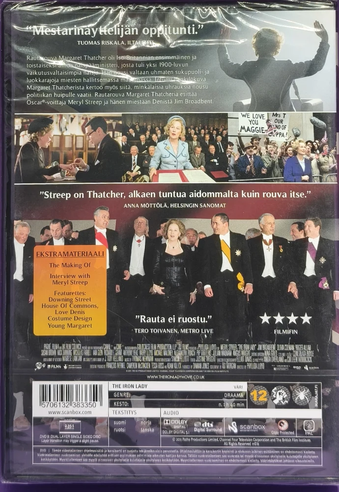 UUSI (DVD) Meryl Streep: Rautarouva (2011)