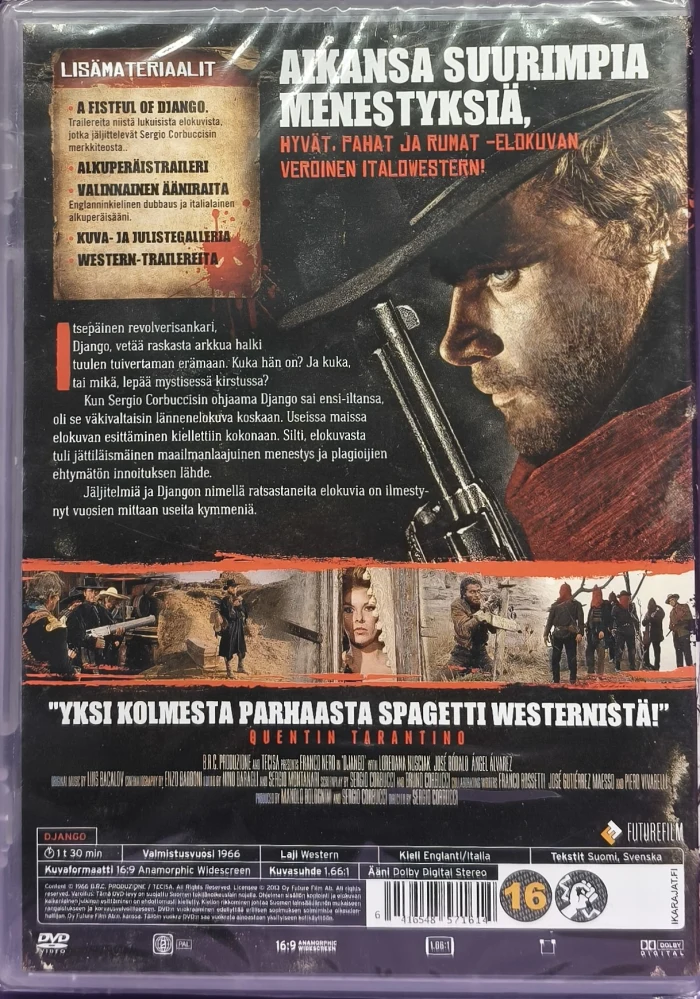 UUSI (DVD) Franco Nero: Django - Kostaja (1966) SUOMIKANNET