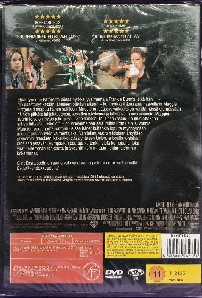 UUSI (DVD) Clint Eastwood: Million Dollar Baby (2004) SUOMIKANNET