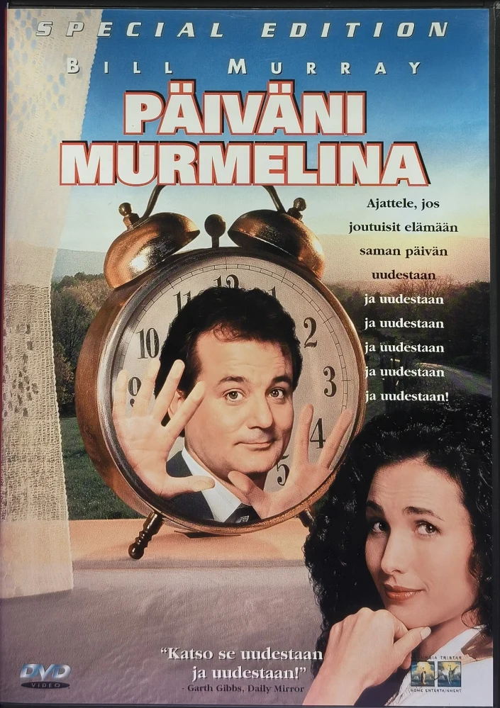 DVD) Bill Murray: Päiväni murmelina (1993) SUOMIKANNET