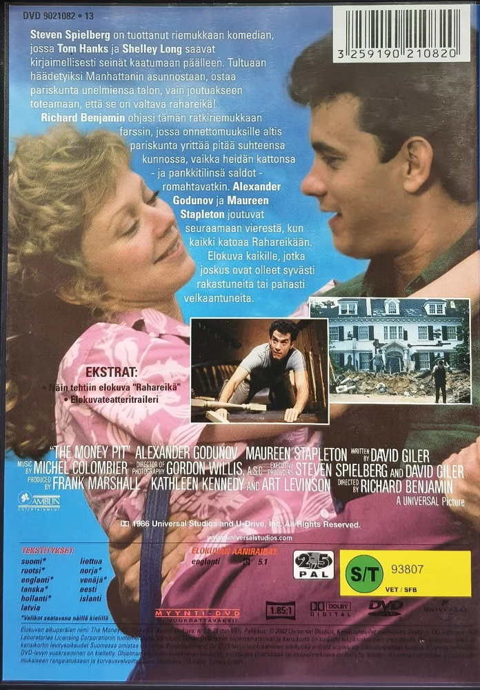 DVD) Tom Hanks: Rahareikä (1986) SUOMIKANNET