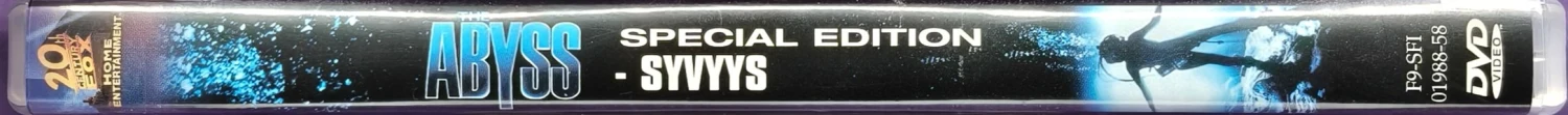 2 DVD) James Cameron: The Abyss - Syvyys (1989) SUOMIKANNET