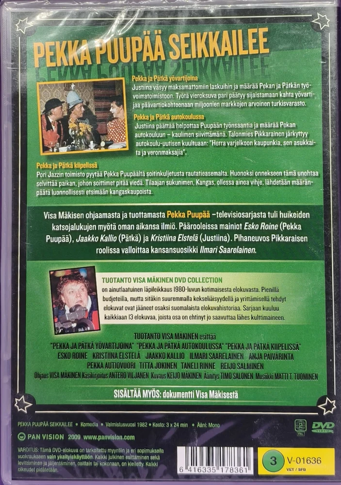 UUSI (DVD) Visa Mäkinen: PEKKA PUUPÄÄ SEIKKAILEE (1982)
