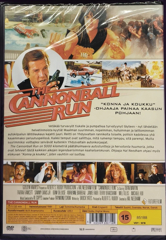 UUSI (DVD) Kanuunankuularalli - Cannonball Run (1981)