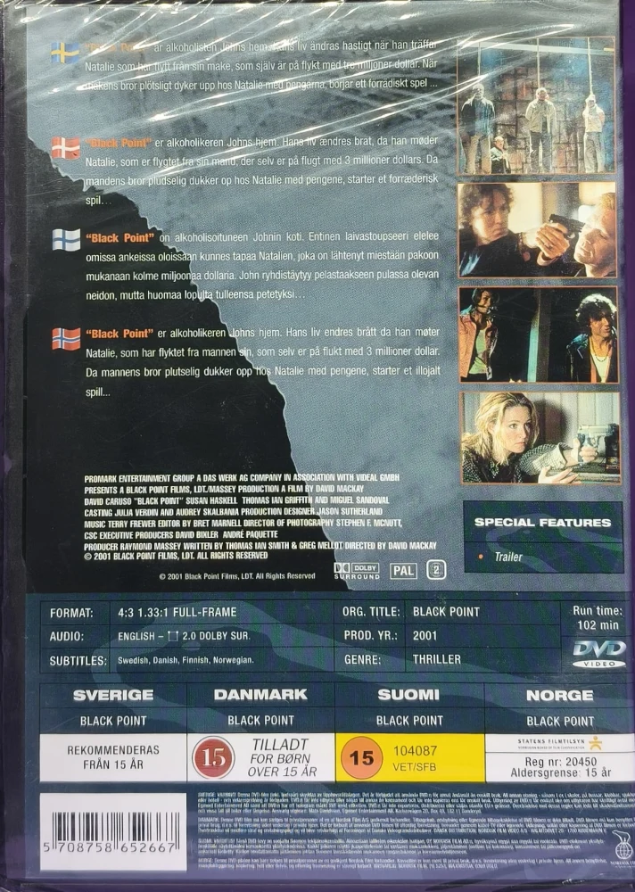 UUSI (DVD) David Caruso: Black point (2001)