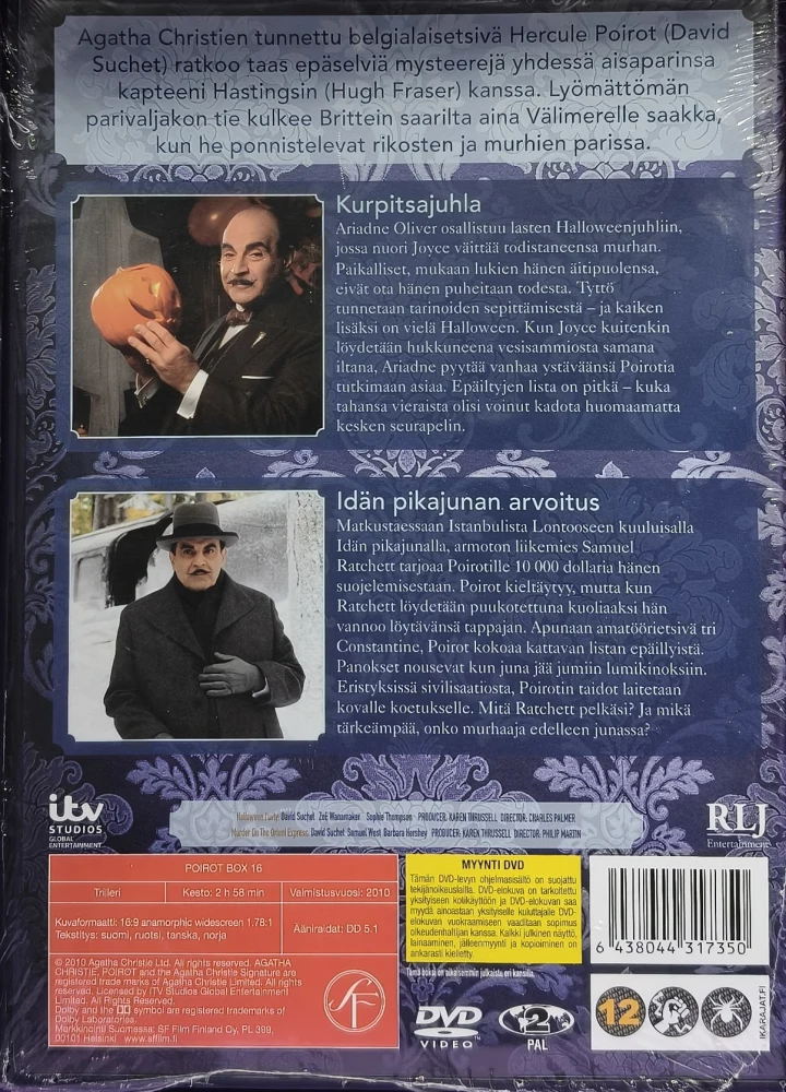 UUSI ( 2 DVD) David Suchet: Poirot - Box 16