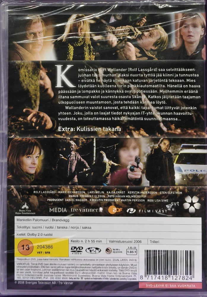 UUSI (DVD) Rolf Lassgård: Mankellin - Palomuuri (2006)