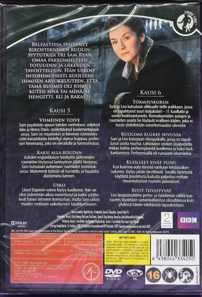 UUSI (4 DVD) Hiljainen todistaja - Kaudet 5 ja 6 (BBC) 2000-2002