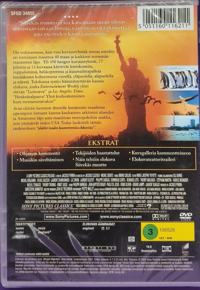 UUSI (DVD) Jacques Perrin: Siivekäs muutto (2001)