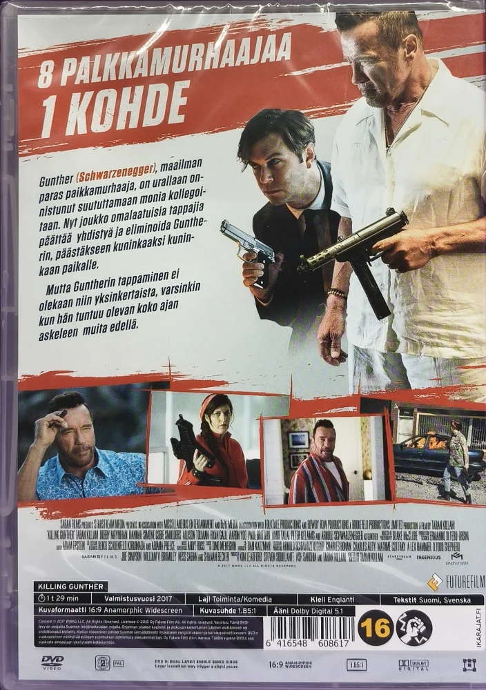 UUSI (DVD) Killing Gunther (2017) Arnold Schwarzenegger