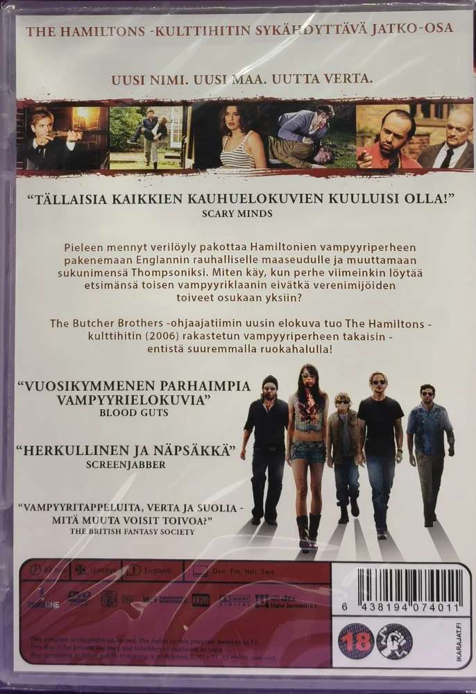 UUSI (DVD) The Thompsons (2012) SUOMIKANNET