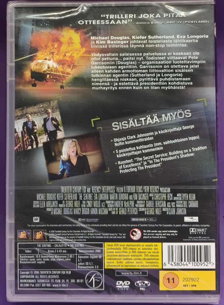 UUSI (DVD) Michael Douglas: The Sentinel - salaliitto (2006)