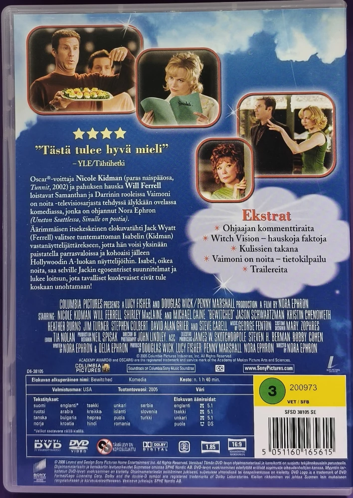 DVD) Nicole Kidman: Bewitched - vaimoni on noita (2005)