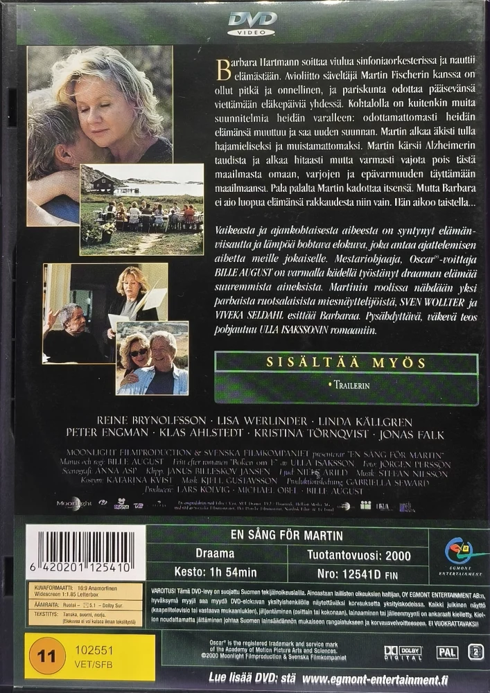 DVD) Laulu Martinille - En Sång För Martin (2000) EGMONT