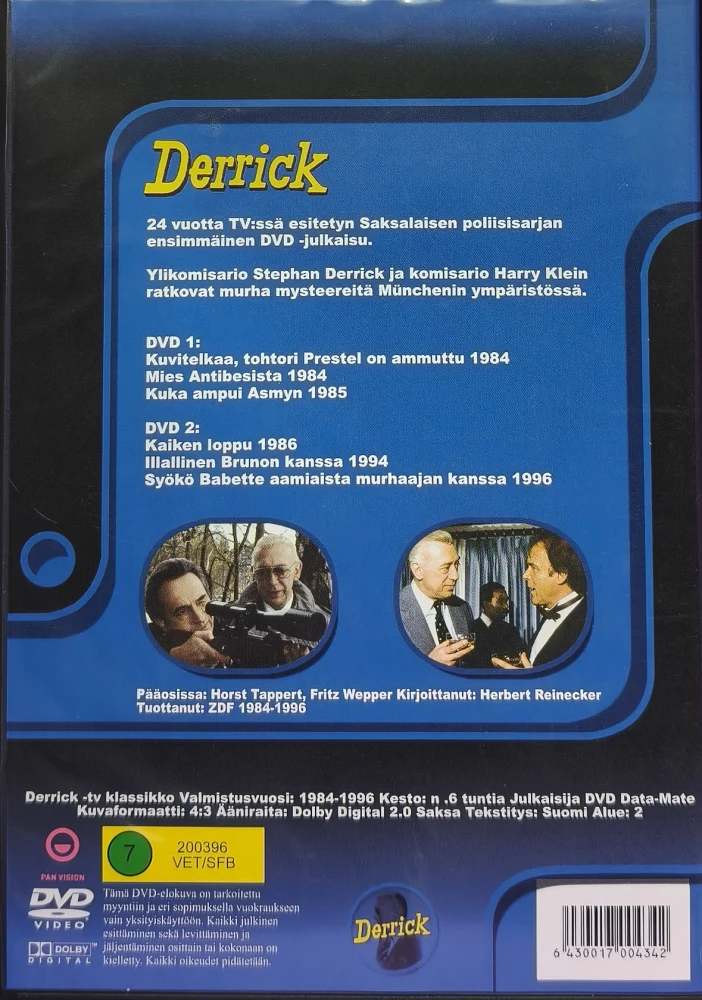 2 DVD) Derrick : tv-klassikko - SUOMIKANNET