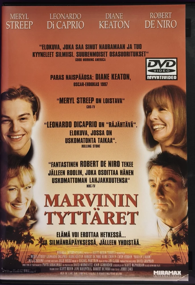 DVD) Marvinin tyttäret - Marvin's Room (1996) SUOMIKANNET