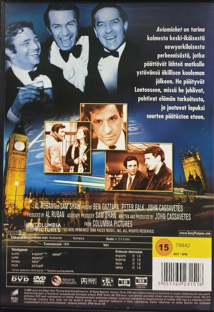 DVD) Peter Falk, John Cassavetes: Aviomiehet (1970)
