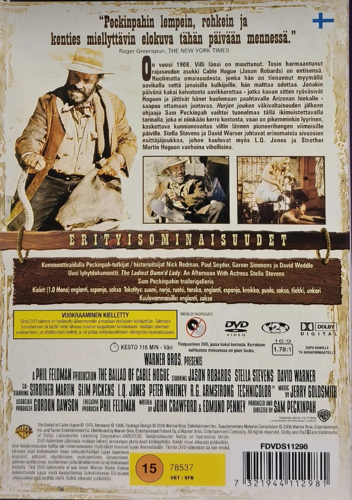 DVD) Sam Peckinpah: Balladi Cable Hoguesta (1970)