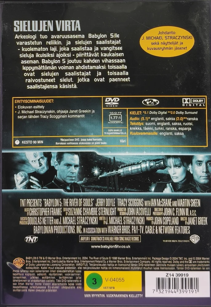 DVD) Babylon 5: Sielujen virta - The River of Souls (1998) SUOMIKANNET
