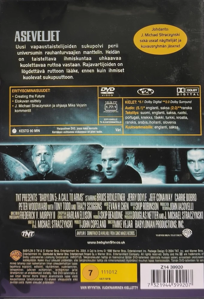 DVD) Babylon 5: Aseveljet - A Call to Arms (1998) SUOMIKANNET