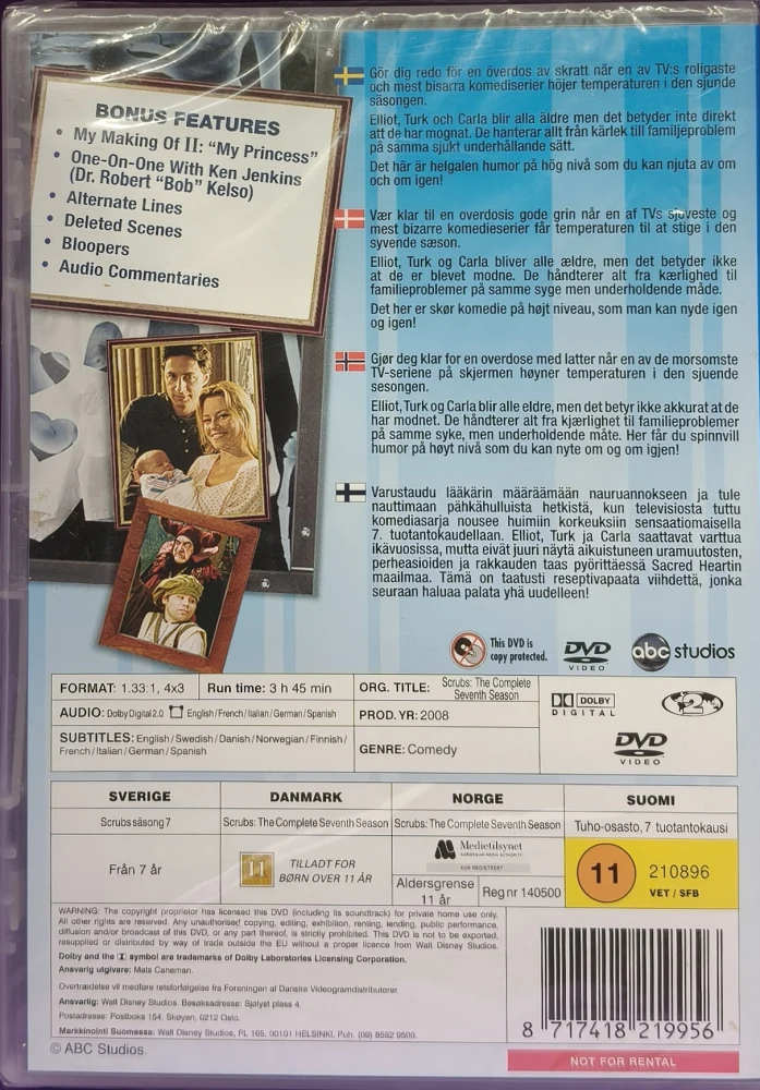 UUSI (2 DVD) Scrubs (Tuho-osasto) - Kausi 7