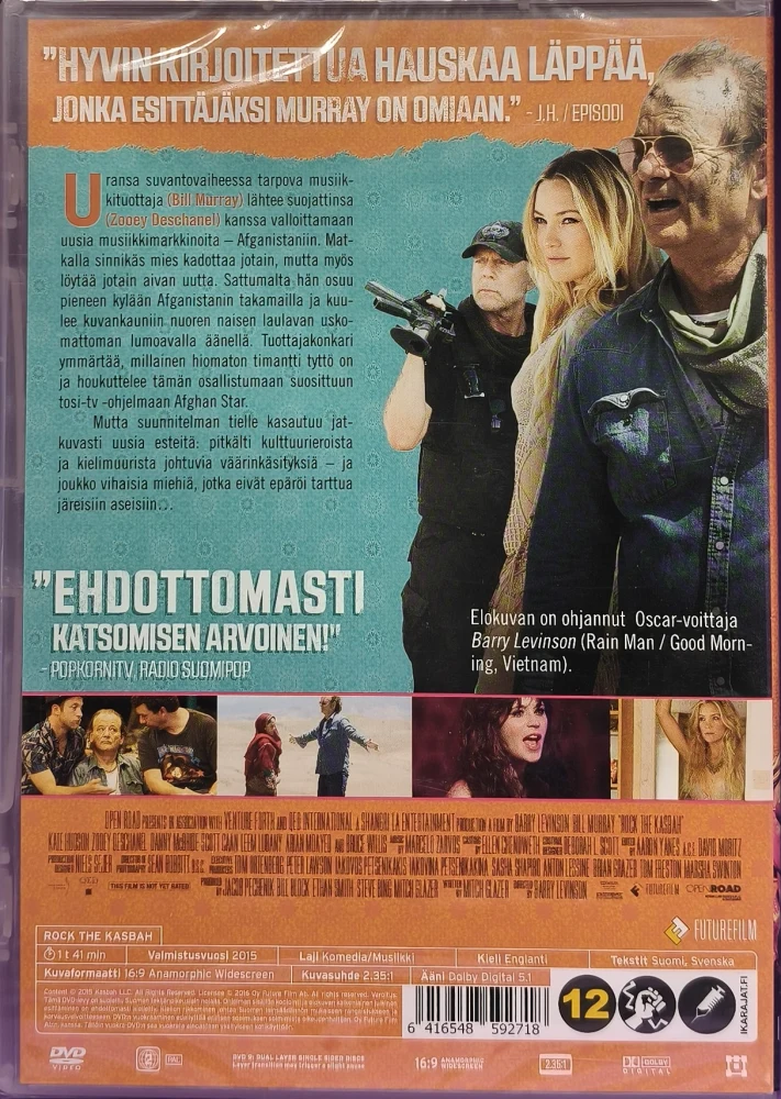 UUSI! DVD) Bill Murray: Rock The Kasbah (2015) SUOMIKANNET