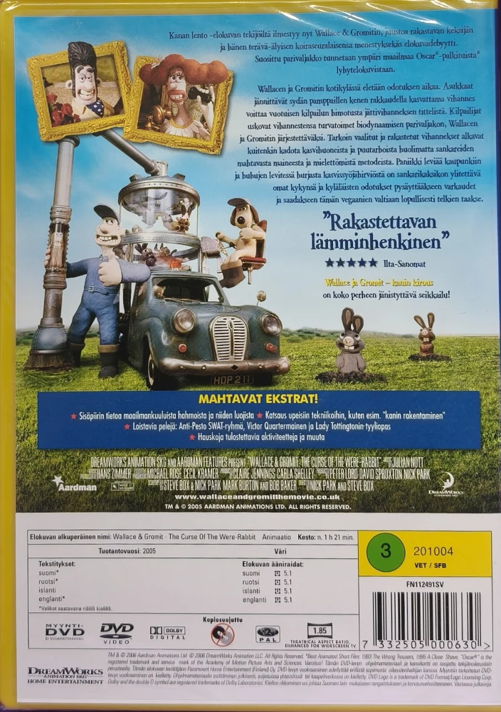 UUSI (DVD) Wallace & Gromit : Kanin Kirous (2005)