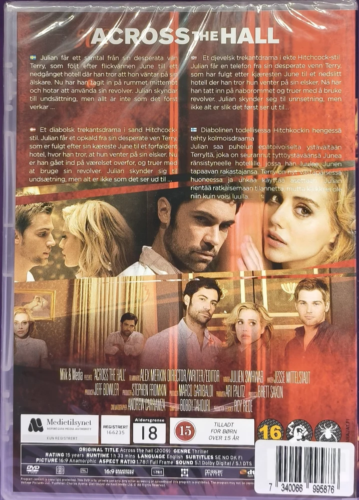 UUSI (DVD) Across the Hall (2009) Mike Vogel