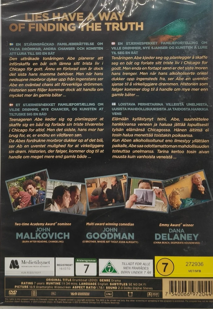 UUSI (DVD) John Malkovich, John Goodman: Drunkboat (2010)