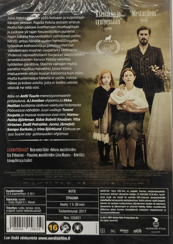 UUSI! DVD) Tommi Korpela: Ikitie (2017)